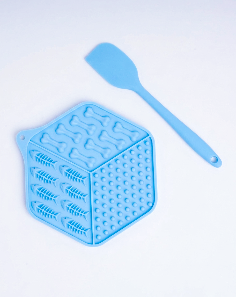 Blue Lick Mat Set